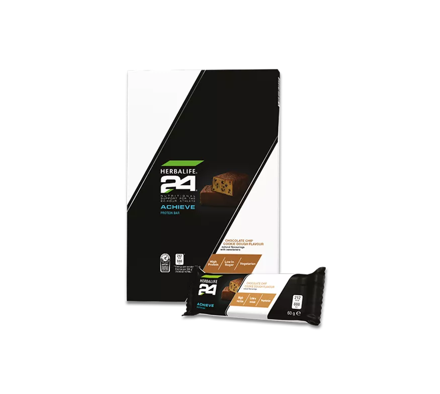 Herbalife24® Achieve Protein Bar Chocolate Chip Cookie Dough - Pack of 6 Bars