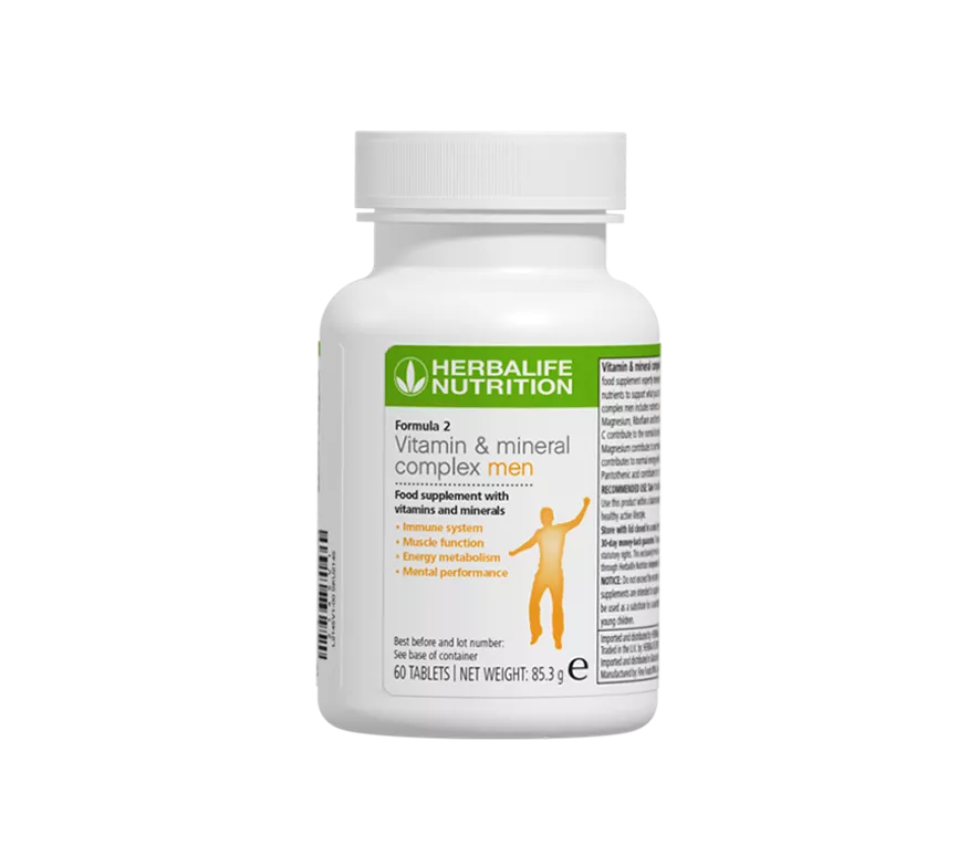 Herbalife Formula 2 Vitamin & Mineral Complex Men 60 Tabs