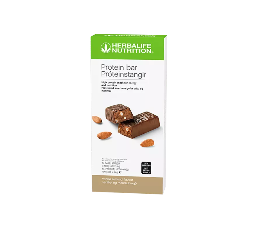 Herbalife Protein  Bars Vanilla Almond Box of 14