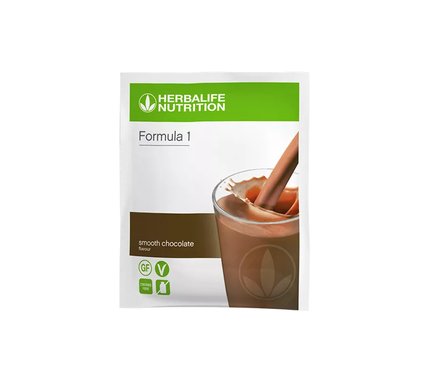 Herbalife Formula 1 Nutritional Shake Mix Sachets Smooth Chocolate Pack of 7 sachets